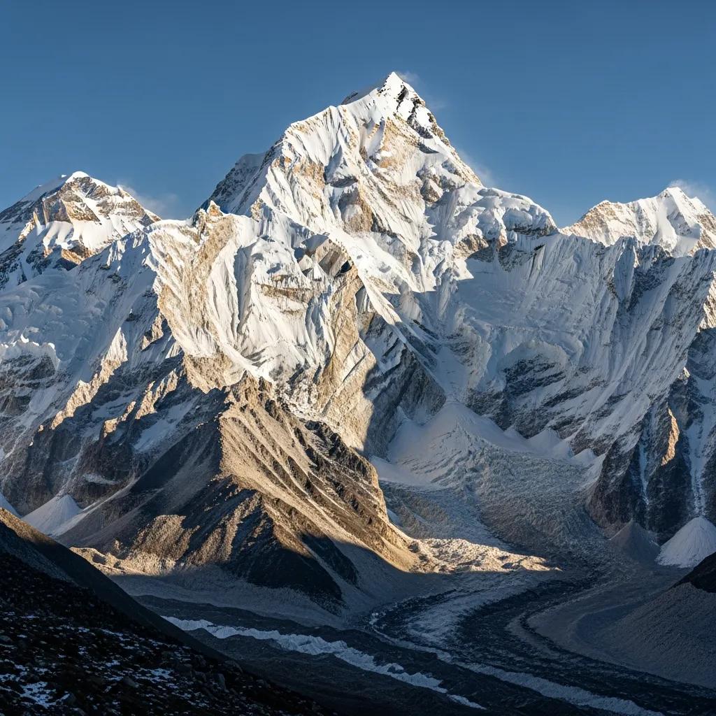 Stunning view of Shishapangma mountain in Tibet, showcasing its towering snow-covered peaks and dramatic ridges, emphasizing its allure for climbers and expedition planning.