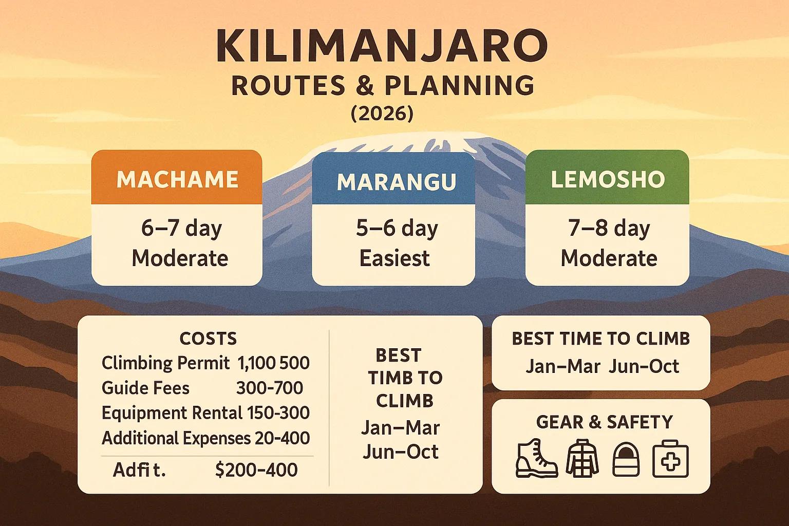 Kilimanjaro Climbing Guide: Routes