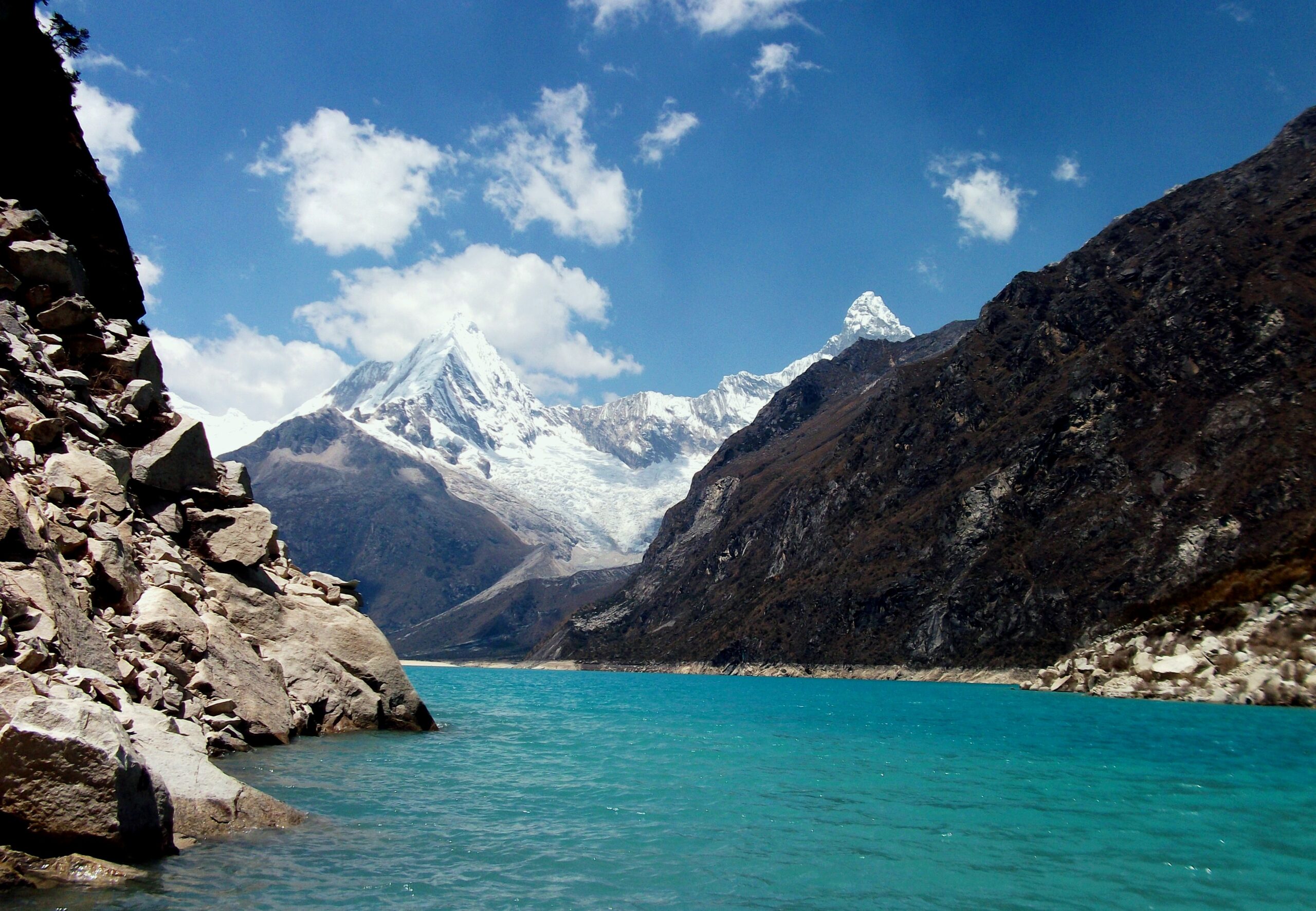 Huascarán — Peru's highest peak at 6,768m, twin glaciated summits rising from the Cordillera Blanca