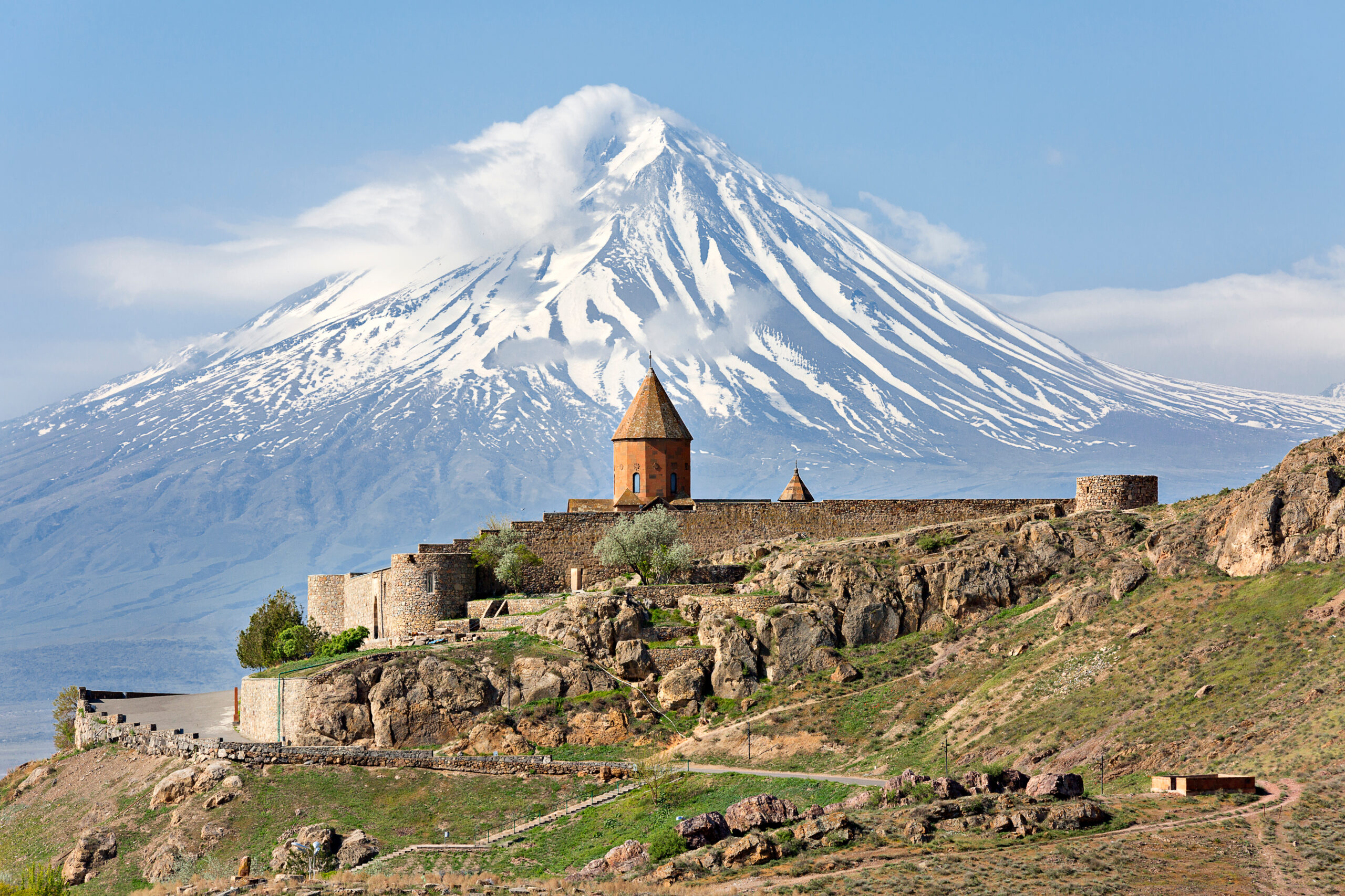 Mount Ararat Ağrı Dağı 5137 meters Turkey highest peak dormant stratovolcano Greater Ararat Little Ararat Armenian Highland Noah's Ark Doğubayazıt eastern Anatolia