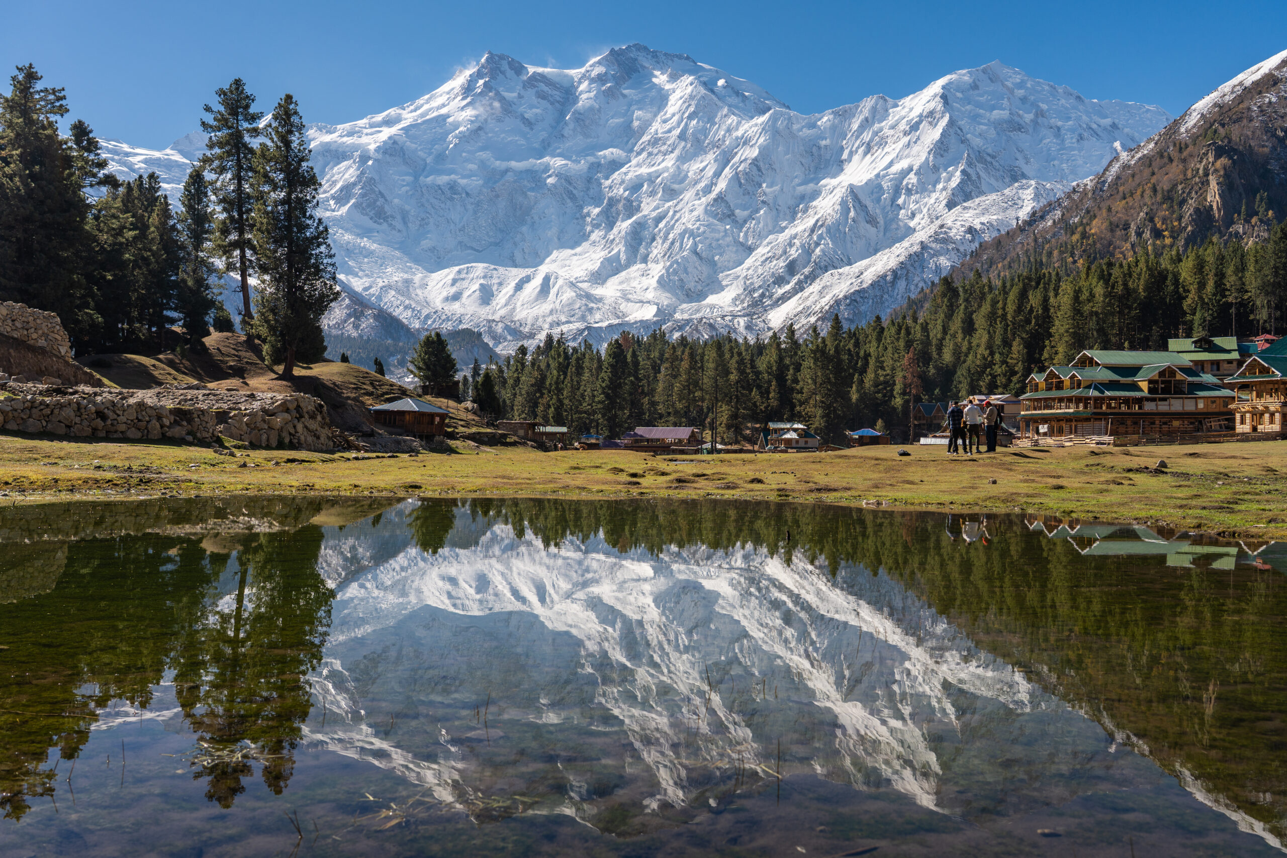 Nanga Parbat, the ninth-highest mountain in the world, the western anchor of the Himalaya in Pakistan