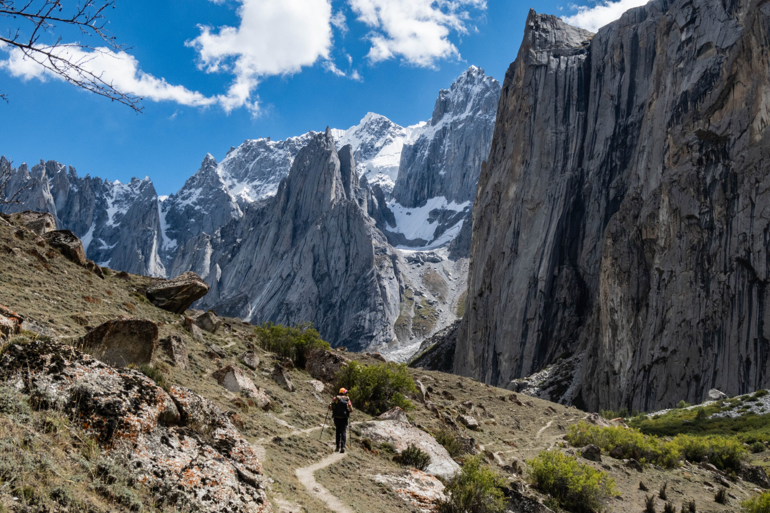The high glaciated peaks of the Karakoram range in Gilgit-Baltistan, Pakistan