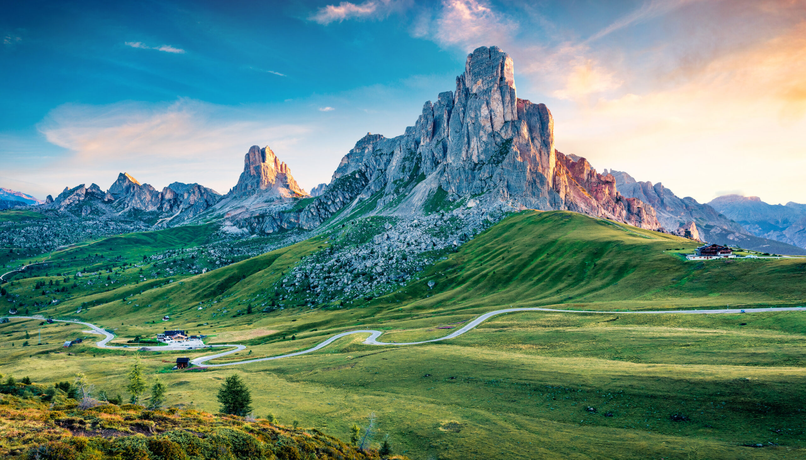 A well-marked mountain trail of the kind a fit, experienced party can navigate independently